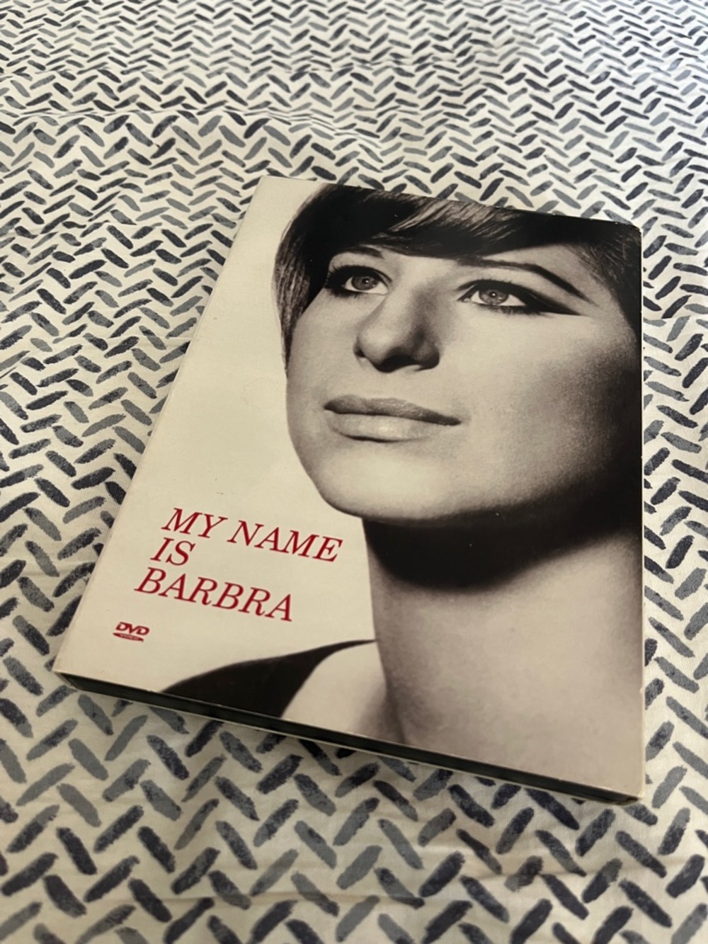 My Name Is Barbra DVD - Black & White Cover with Red Text